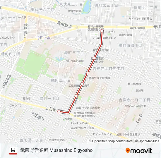 鷹01-1 の路線図