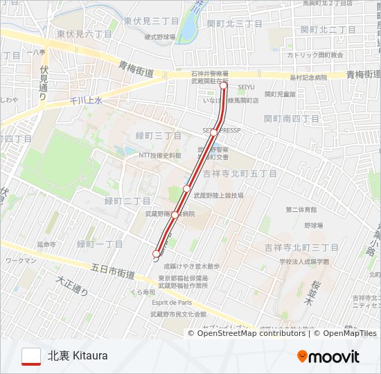鷹01-1 bus Line Map