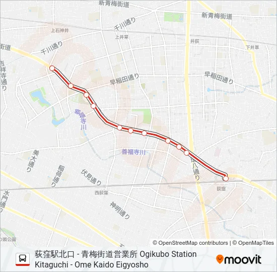 荻30  Line Map