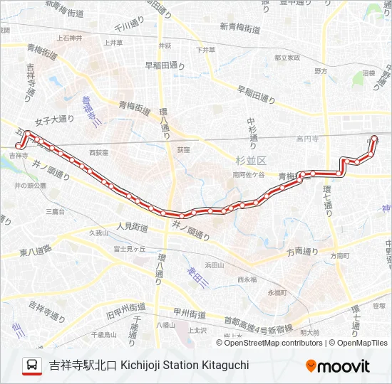 中36 の路線図