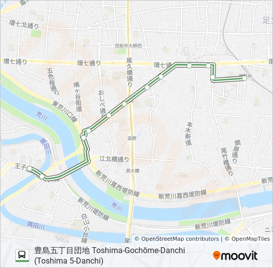 王40甲 Route Schedules Stops Maps 豊島五丁目団地 Toshima Gochōme Danchi Toshima 5 Danchi