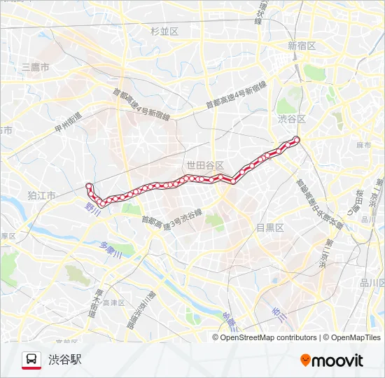 渋24 の路線図