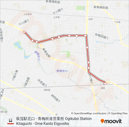 西51-1  Line Map