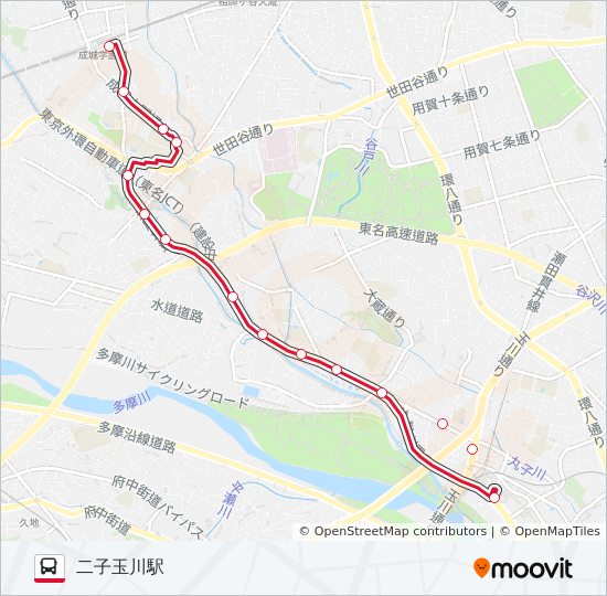 玉07 Route Schedules Stops Maps 二子玉川駅