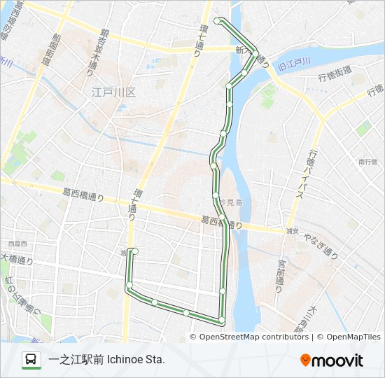 葛西22 Route Schedules Stops Maps 一之江駅前 Ichinoe Sta Updated
