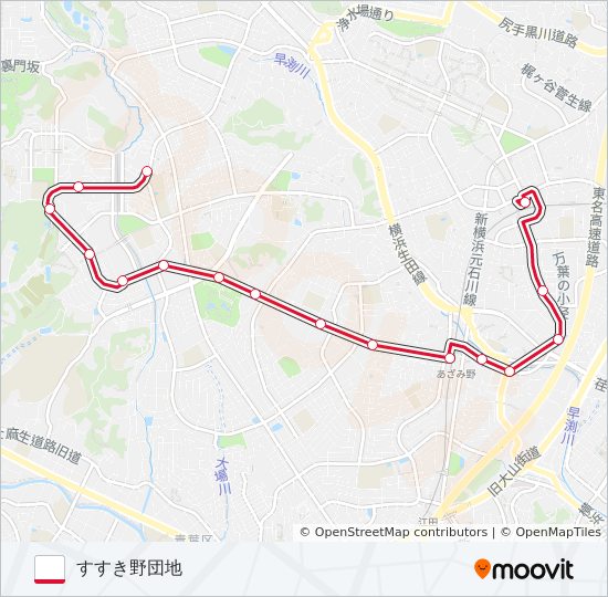 た26 bus Line Map