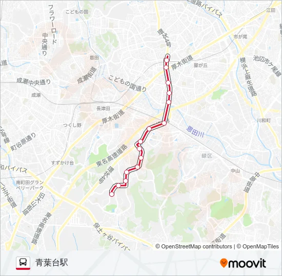 青23 の路線図