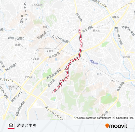 青23 バスの路線図