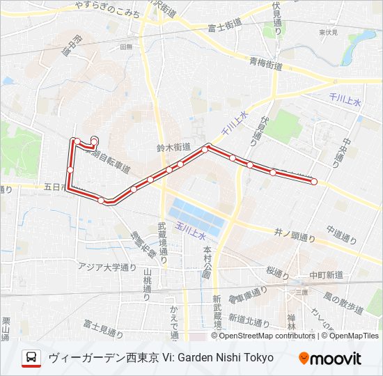 鷹35-2 bus Line Map