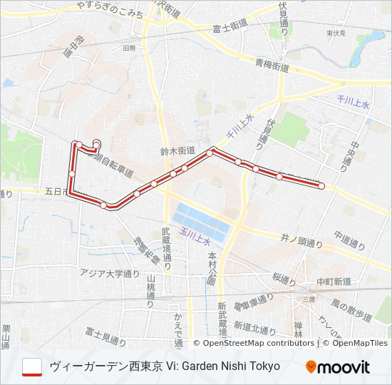 鷹35-2 bus Line Map