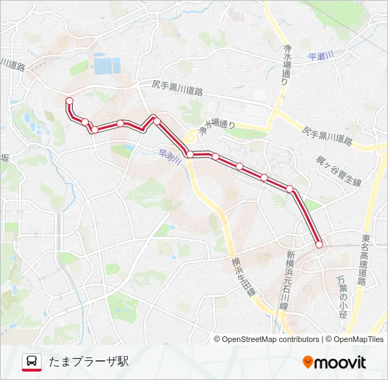 た71 の路線図