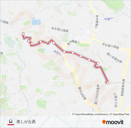 た71 の路線図