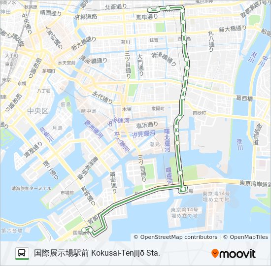 錦18 Route Schedules Stops Maps 国際展示場駅前 Kokusai Tenjijō Sta Updated