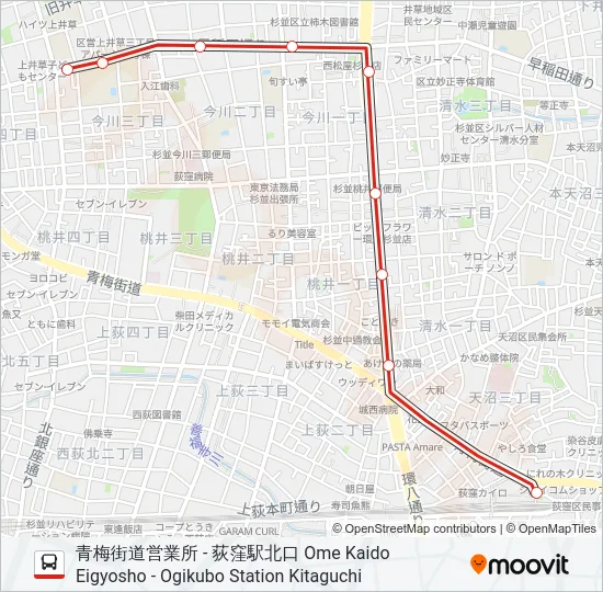 西51-2  Line Map