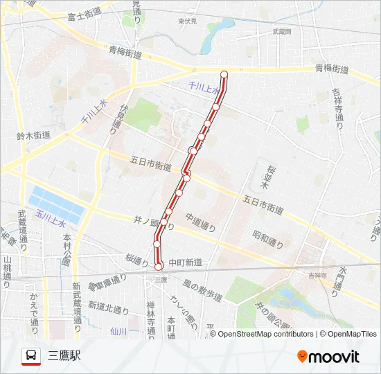 鷹01  Line Map