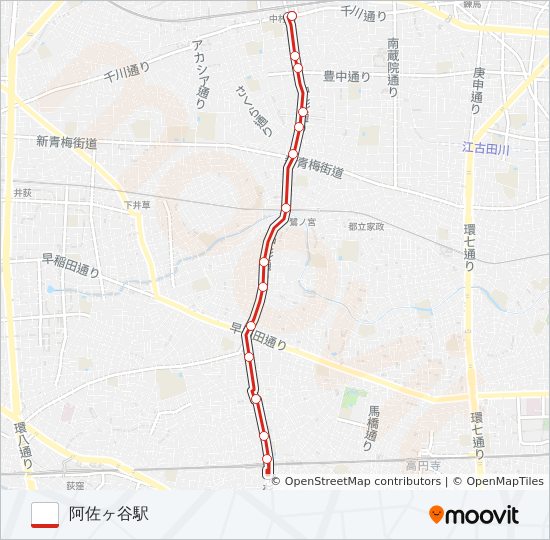 阿01 bus Line Map