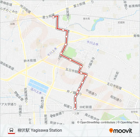 鷹13  Line Map