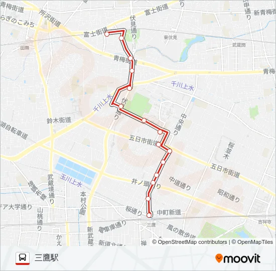 鷹13  Line Map