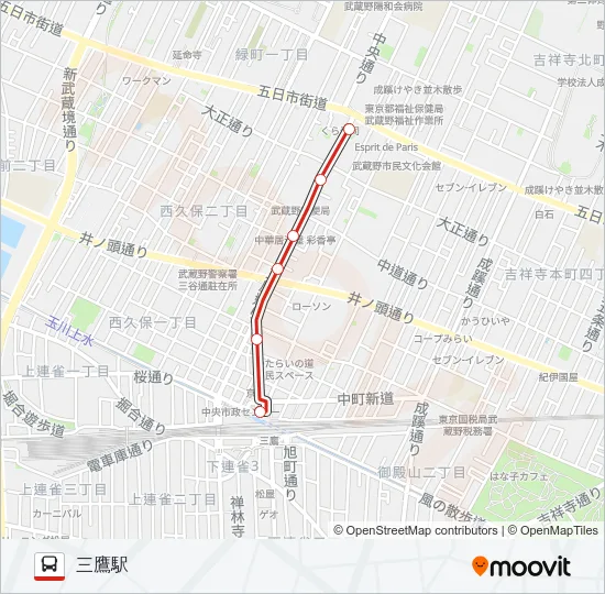 鷹10  Line Map