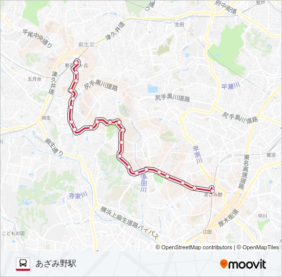 新23 バスの路線図