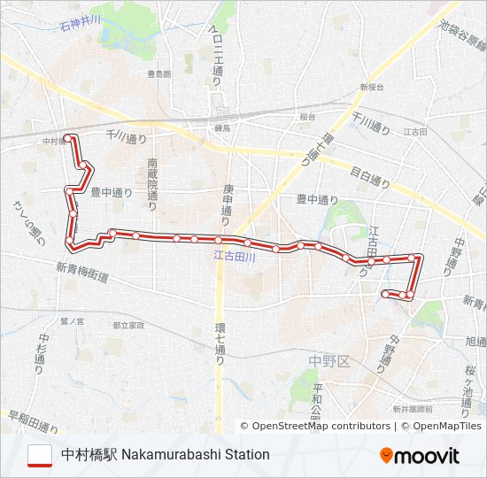 中24-2 bus Line Map