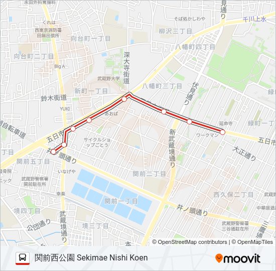 柳10-1  Line Map