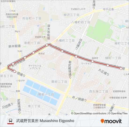 柳10-1  Line Map