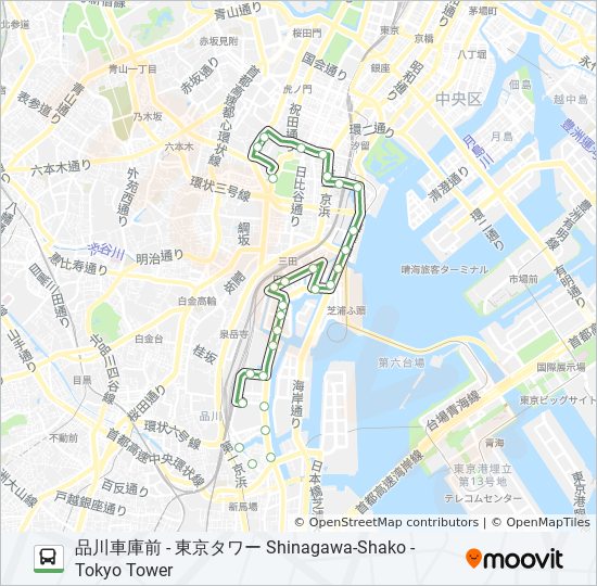 浜95 Route Schedules Stops Maps 東京タワー Tokyo Tower