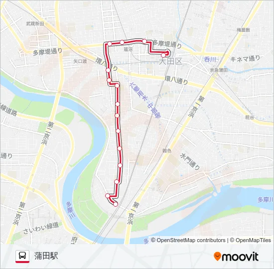 蒲01  Line Map