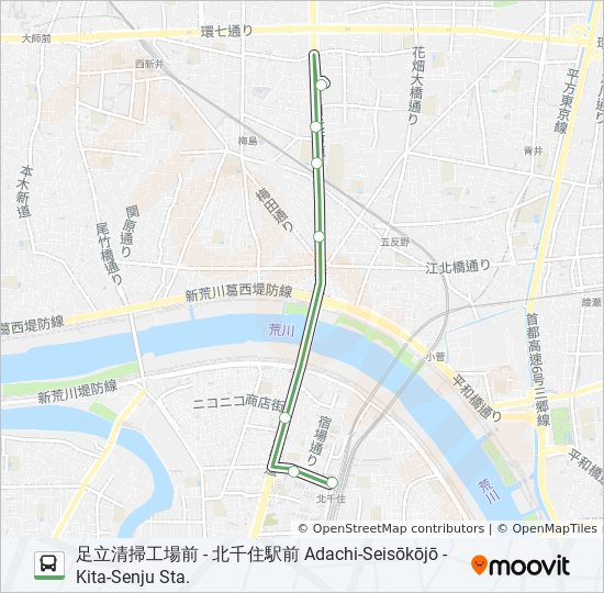 北47 Route Schedules Stops Maps 足立区役所 Adachi Kuyakusho Adachi City Office Updated