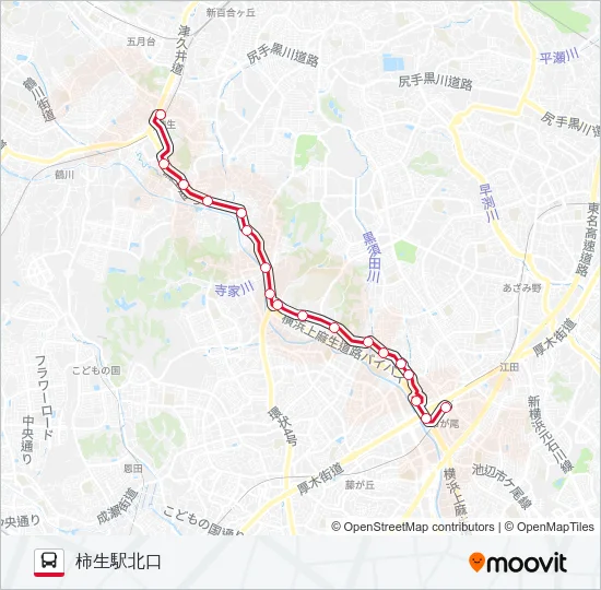 柿23 の路線図