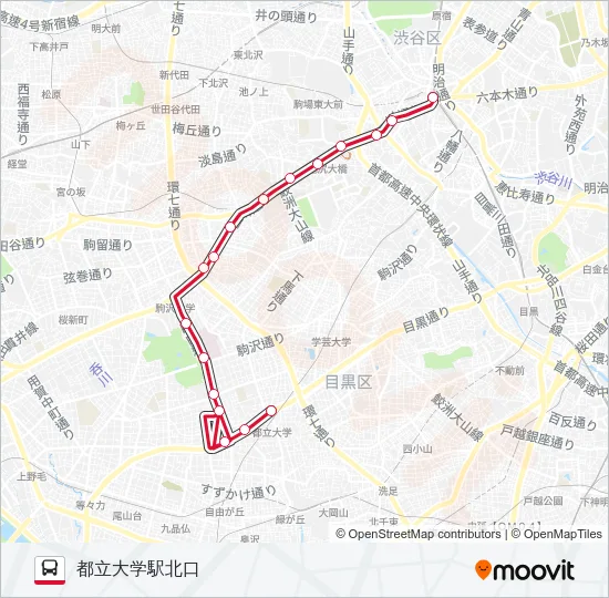 渋11 の路線図