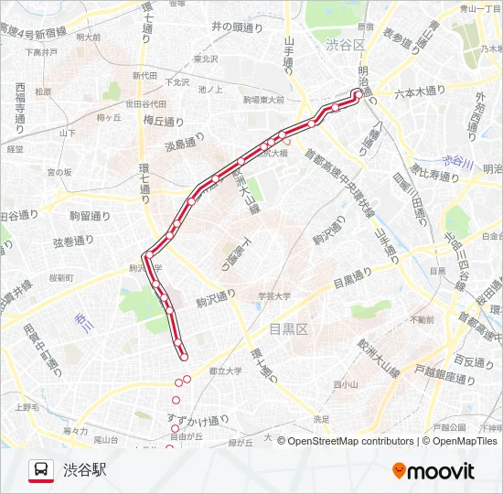 渋11 の路線図