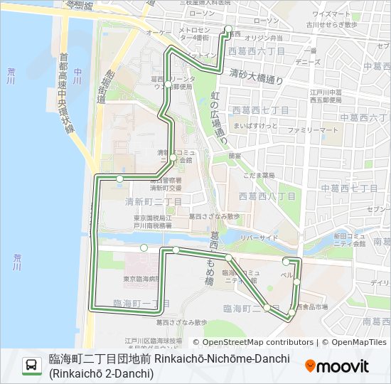 西葛27 Route Schedules Stops Maps 臨海町二丁目団地前 Rinkaichō Nichōme Danchi Rinkaichō 2 Danchi Updated 西葛27 Route Schedules Stops Maps 臨海町二丁目団地前 Rinkaichō Nichōme Danchi Rinkaichō 2 Danchi Updated