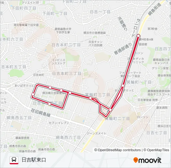 日51 の路線図