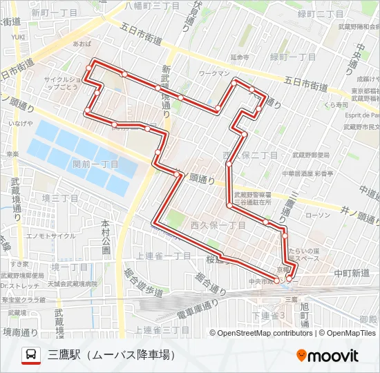 4号迂回 の路線図