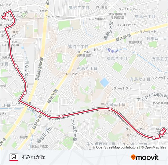 た94 バスの路線図