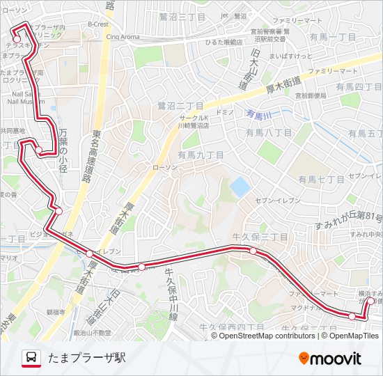 た94 バスの路線図