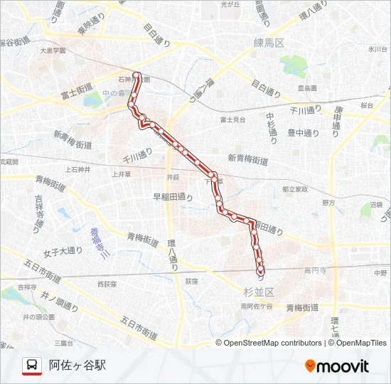 阿50 の路線図