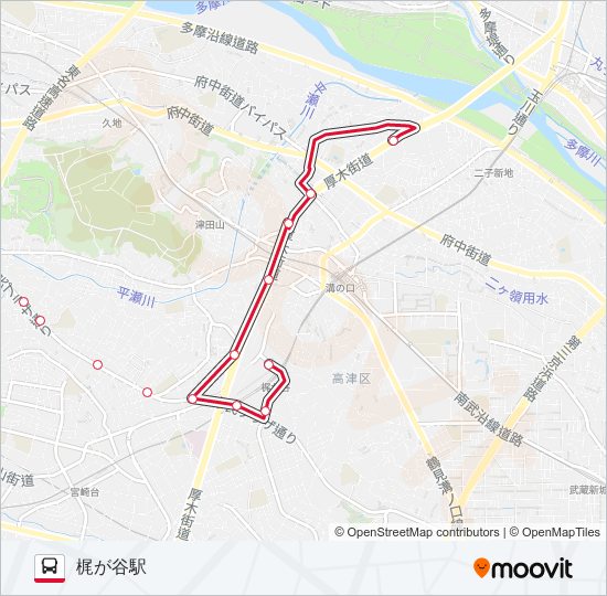 向01 バスの路線図