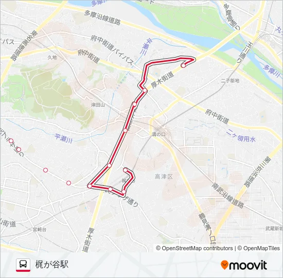 向01 の路線図