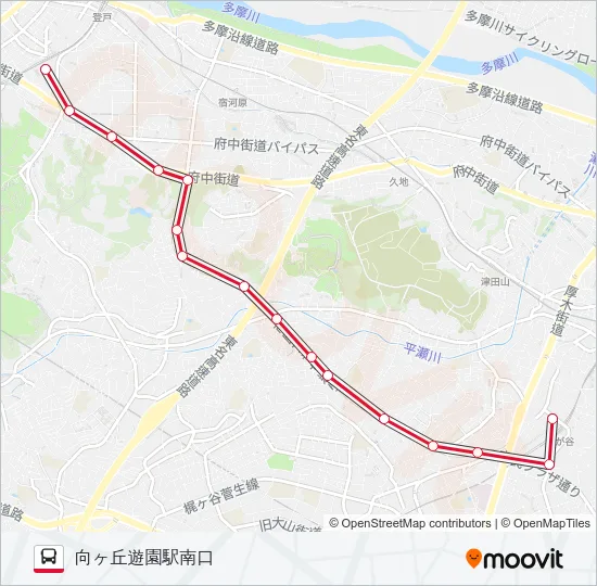 向01 の路線図