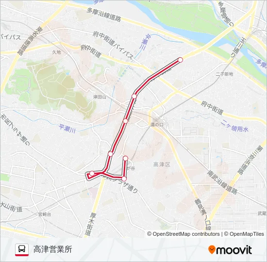 向01 の路線図