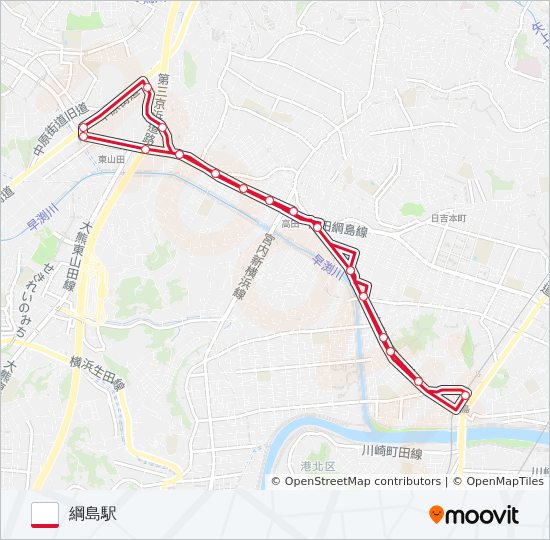 綱50 バスの路線図