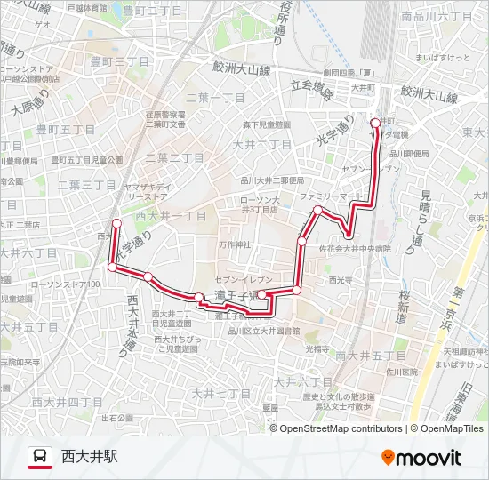 井05 の路線図
