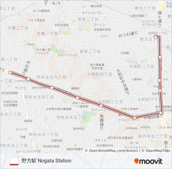 中01-1 bus Line Map
