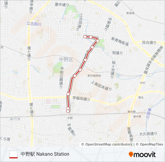 中20 bus Line Map