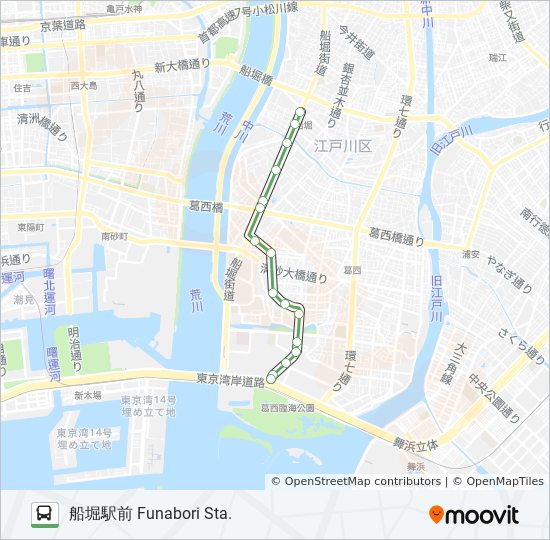 臨海22 Route Schedules Stops Maps 船堀駅前 Funabori Sta Updated