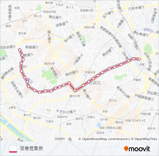 黒07 bus Line Map