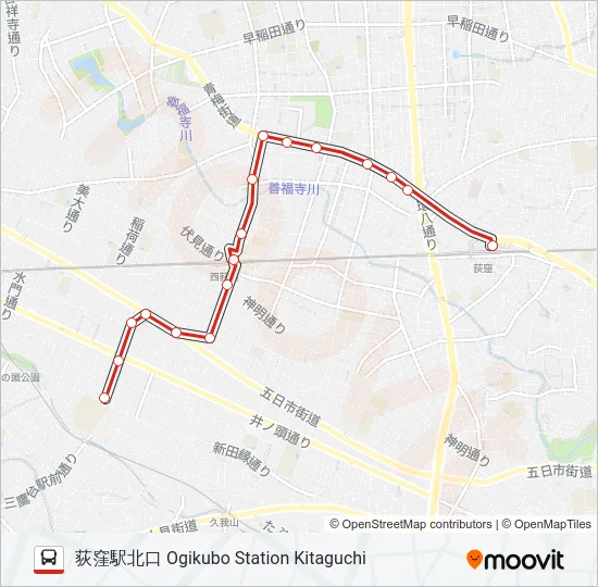 荻40 の路線図